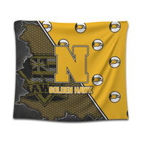 Hawaii - Nanakuli High Tapestry - AH Wall Tapestry Large 104" x 88" Yellow - Polynesian Pride