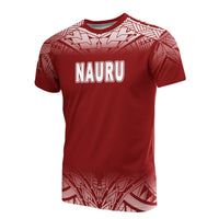 Nauru All Over T Shirt Fog Red Unisex Red - Polynesian Pride