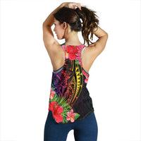 New Caledonia Women's Racerback Tank - Tropical Hippie Style - Polynesian Pride