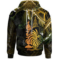 New Caledonia Hoodie Life Style Unisex Black - Polynesian Pride