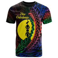 New Caledonia T Shirt Wings Style Flag Color Unisex Black - Polynesian Pride