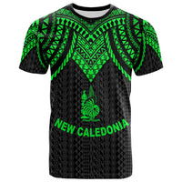 New Caledonia T Shirt Polynesian Armor Style Green Unisex Art - Polynesian Pride