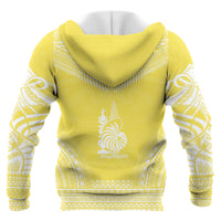 New Caledonia Polynesian Chief Custom Zip up Hoodie Flag Version Unisex Blue - Polynesian Pride
