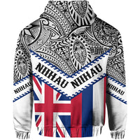 Hawaii Flag Niihau Hoodie Zip Mit Style - Polynesian Pride