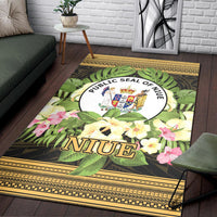Niue Area Rug - Polynesian Gold Patterns Collection - Polynesian Pride