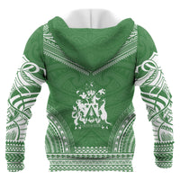 Norfolk Island Polynesian Chief Custom Zip up Hoodie Flag Version Unisex Blue - Polynesian Pride