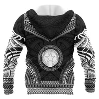 Northern Mariana Island Polynesian Chief Custom Hoodie Black Version Unisex Black - Polynesian Pride