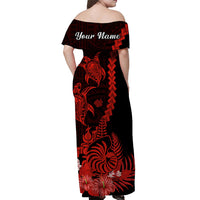 Custom New Caledonia Valentine Couple Matching Dress and Hawaiian Shirt My Sunshine Polynesia Turtle Red LT14 - Polynesian Pride