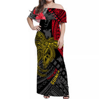 Custom Papua New Guinea Matching Dress and Hawaiian Shirt Raggiana Birds Happy 47th Independence Day LT13 - Polynesian Pride