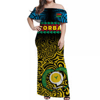 Custom Matching Hawaiian Shirt and Dress Torba Province Vanuatu Pig Tusk Polynesian Flag Style LT14 - Polynesian Pride