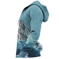 Maori Manaia The Blue Sea Hoodie - Polynesian Pride