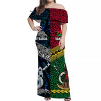 Polynesian Matching Hawaiian Shirt and Dress Vanuatu New Zealand Together Blue LT8 - Polynesian Pride