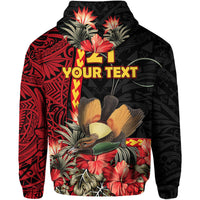 Custom Papua New Guinea Hoodie Unique Bird With Tropical Vintage Plant LT9 - Polynesian Pride