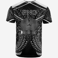 Papua New Guinea T Shirt Papua New Guinea Seal With White Line Style - Polynesian Pride
