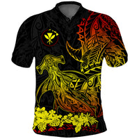 Hawaii Polynesian Polo Shirt Wild Hammerhead Sharks Fresh Life LT13 Unisex Black - Polynesian Pride