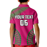 (Custom and Number) Lautoka Fiji Rugby Polo Shirt KID LT6 - Polynesian Pride