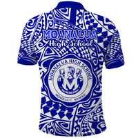Hawaii Polo Shirt Moanalua High School Tribal Kakau LT14 - Polynesian Pride