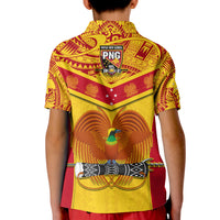Papua New Guinea Rugby Polo Shirt PNG Kumuls Bird Of Paradise Yellow LT14 - Polynesian Pride