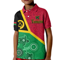 Vanuatu Polo Shirt Aboriginal Turtle Mix Sand Drawing LT13 - Polynesian Pride