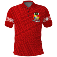 Tonga Polo Shirt Simple LT6 Red - Polynesian Pride