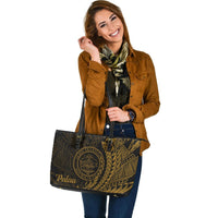 Palau Leather Tote - Wings Style - Polynesian Pride