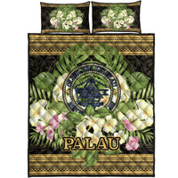 Palau Quilt Bed Set - Polynesian Gold Patterns Collection - Polynesian Pride
