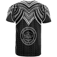 Palau Custom T Shirt Polynesian Armor Style Black - Polynesian Pride