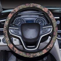 Palm Leaves, Tropical Flowers Hawaii Universal Steering Wheel Cover with Elastic Edge - Polynesian Pride