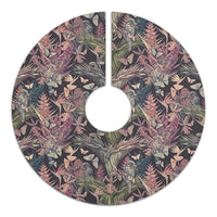 Palm Leaves, Tropical Flowers Tree Skirt - Polynesian Pride