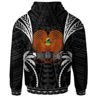 Papua New Guinea Zip up Hoodie Blood Runs Through My Veins Style Black - Polynesian Pride