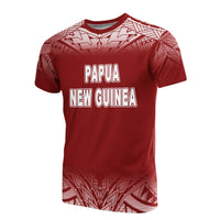 Papua New Guinea All Over T Shirt Fog Red Unisex Red - Polynesian Pride