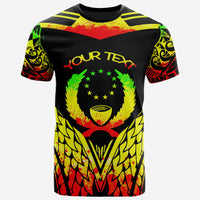 Pohnpei Custom T Shirt Unique Eagle Feather Texture Reggae Unisex Reggae - Polynesian Pride