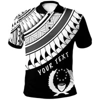 Pohnpei Custom Polo Shirt Ginger Lei Pattern White Unisex White - Polynesian Pride
