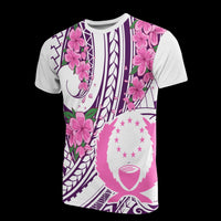 Pohnpei Micronesian T Shirt Flower Purple White Unisex White - Polynesian Pride