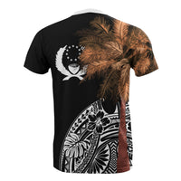 Pohnpei T Shirt Micronesian Palm Tree Black - Polynesian Pride