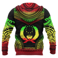 Pohnpei All Over Hoodie Micronesian Reggae Color Version Chief Style - Polynesian Pride
