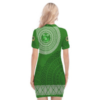 Saineha High School Tonga Polo Dress Kupesi Style - Ver03 LT7 - Polynesian Pride