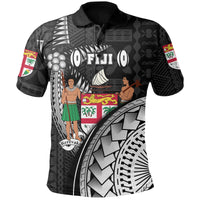 Custom Fiji Tapa Rugby Polo Shirt Armor Style - Polynesian Pride