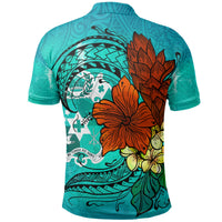 Tonga Polo Shirt Tropical Flowers Style - Polynesian Pride