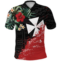 Custom Wallis and Futuna Polynesian Polo Shirt Fantastic Flowers LT13 - Polynesian Pride