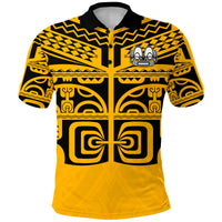Custom Marquesas Islands Polo Shirt Marquesas Tattoo Version 02 LT13 - Polynesian Pride