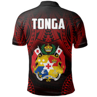 Tonga Rugby Polo Shirt Mate Maa Tonga Tribal Pattern - Polynesian Pride
