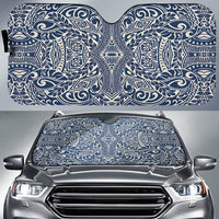 Polynesian Culture Car Sun Shade Auto Sun Shade Universal Fit Blue - Polynesian Pride