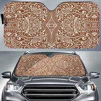 Polynesian Culture Car Sun Shade Auto Sun Shade Universal Fit Beige - Polynesian Pride