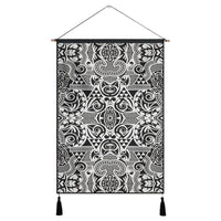 Polynesian Kakau Turtle Hanging Poster - AH Hanging Poster 43 x 65 cm Cotton And Linen - Polynesian Pride