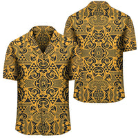 Polynesian Kakau Turtle Old Hawaiian Shirt Unisex Black - Polynesian Pride