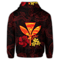 Polynesian Kanaka Maoli Flower Hoodie - Polynesian Pride