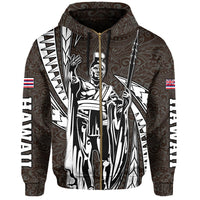 Polynesian King Culture Hoodie (Zip up) Mega Style - Polynesian Pride