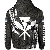Polynesian King Culture Old Hoodie (Zip up) Mega Style - Polynesian Pride