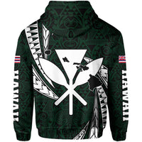 Polynesian King Kakau Turtle Green Hoodie Mega Style - Polynesian Pride